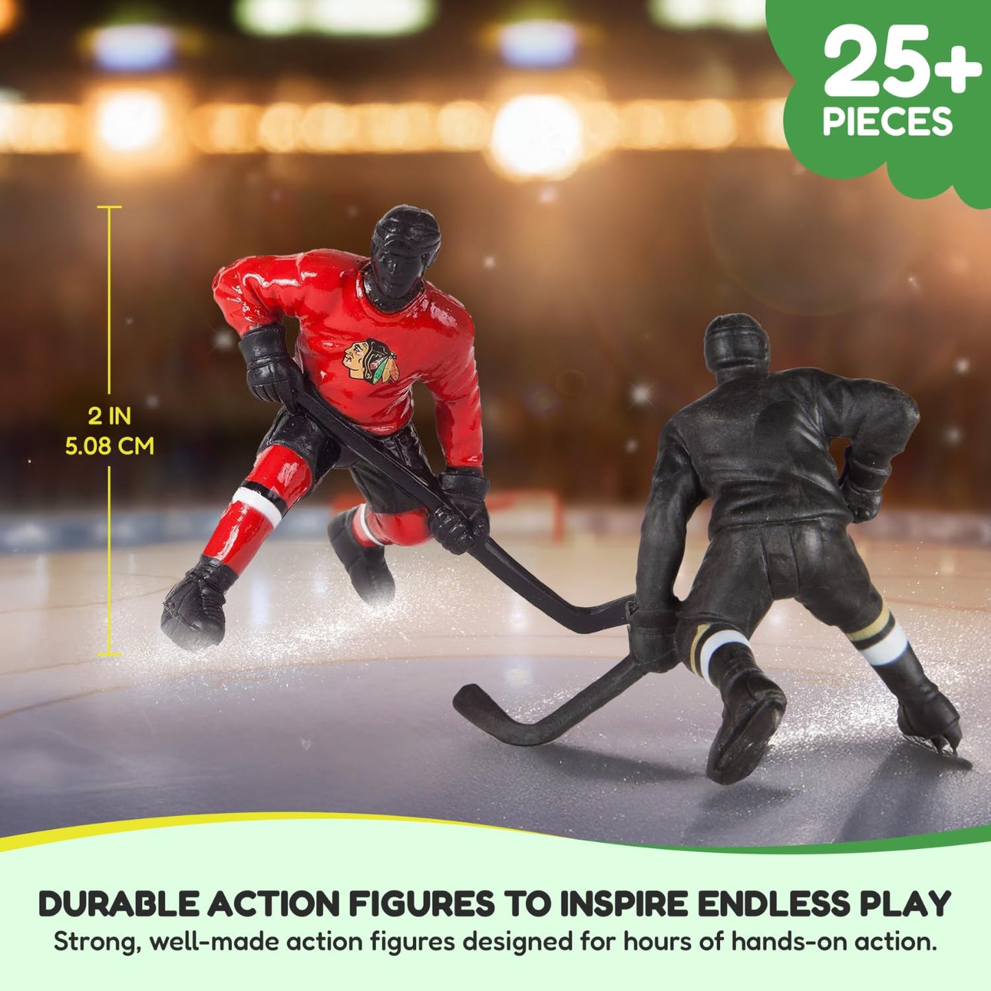 Kaskey Kids NHL Hockey Guys, Vegas Knights vs. Seattle Kraken, 27 Pieces in Each Set, Includes 2 Teams and Travel Storage Case, Nostalgic Sports