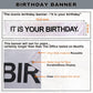 It is Your Birthday Banner, The Office Theme Infamous Husband Birthday Party Decorations,Grey Brown Black Latex Balloons,White Crepe Streamer Rolls +