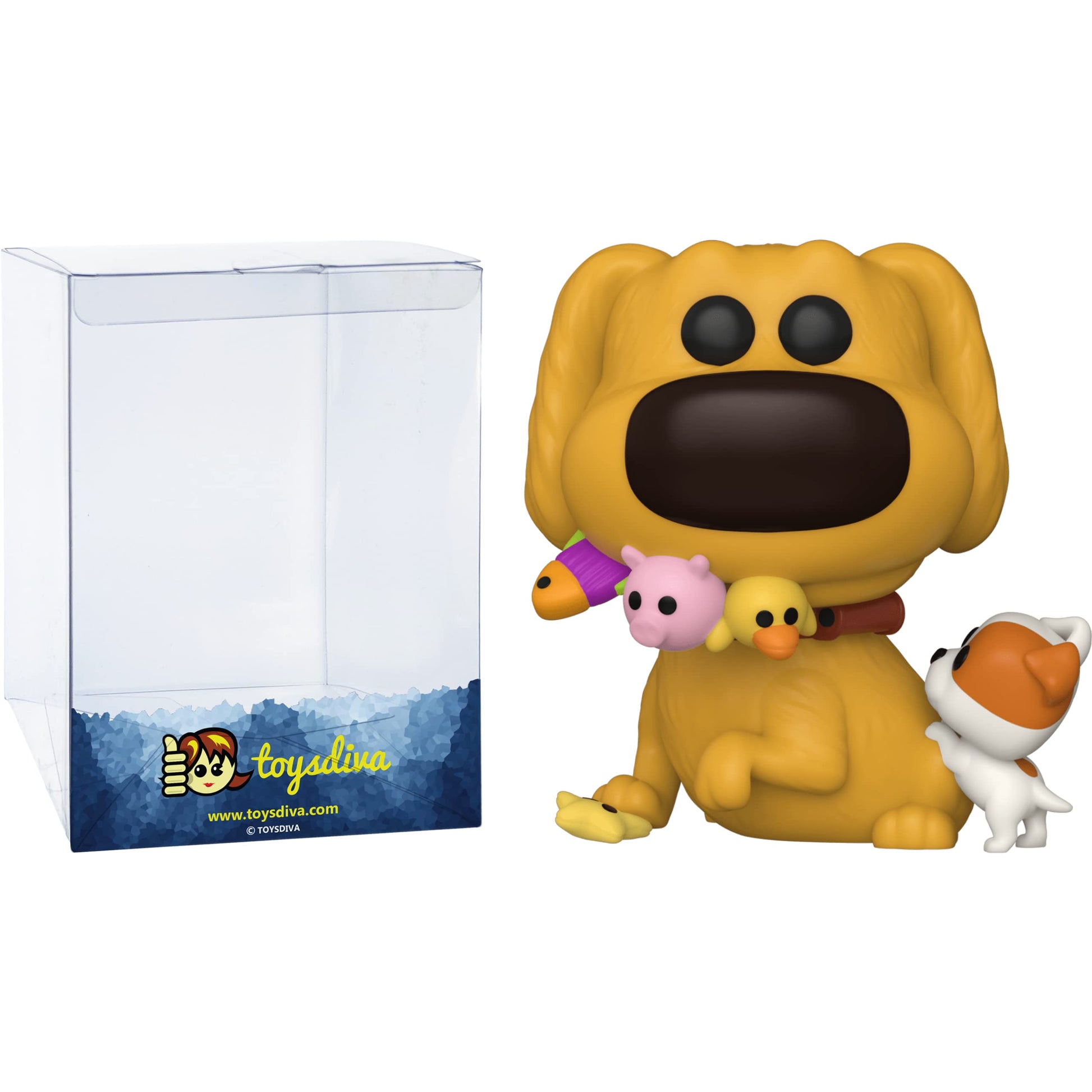 Funko Dug with Toys: P o p ! Vinyl Figurine Bundle with 1 Compatible 'ToysDiva' Graphic Protector (1094-57387 - B)