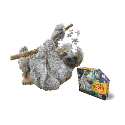 Madd Capp Puzzles Jr. - I AM Lil’ Sloth - 100 pieces - Animal Shaped Jigsaw Puzzle