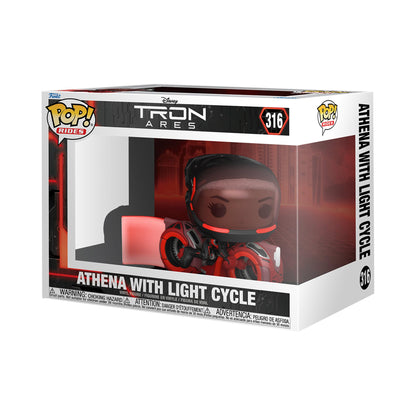 Funko Pop! Ride: Tron: Ares - Athena with Light Cycle - Collectable Vinyl Figure - Gift Idea - Official Merchandise - Toys for Kids & Adults - Movies