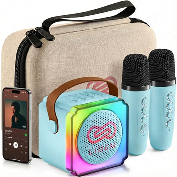 Karaoke Machine for Kids (1, Blue)