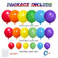 KAWKALSH Rainbow Balloon Arch Kit 111Pcs 18 12 5 Inch Latex Colorful Party Balloons Garland for Birthday Baby Shower Wedding Engagement Anniversary
