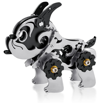 3D Metal Puzzles for Adults, Metal Model Kits for Adults, Mechanical BullDag Steel 3D Puzzle Stainless Steel Ornaments for Men Women Art Craft Gifts