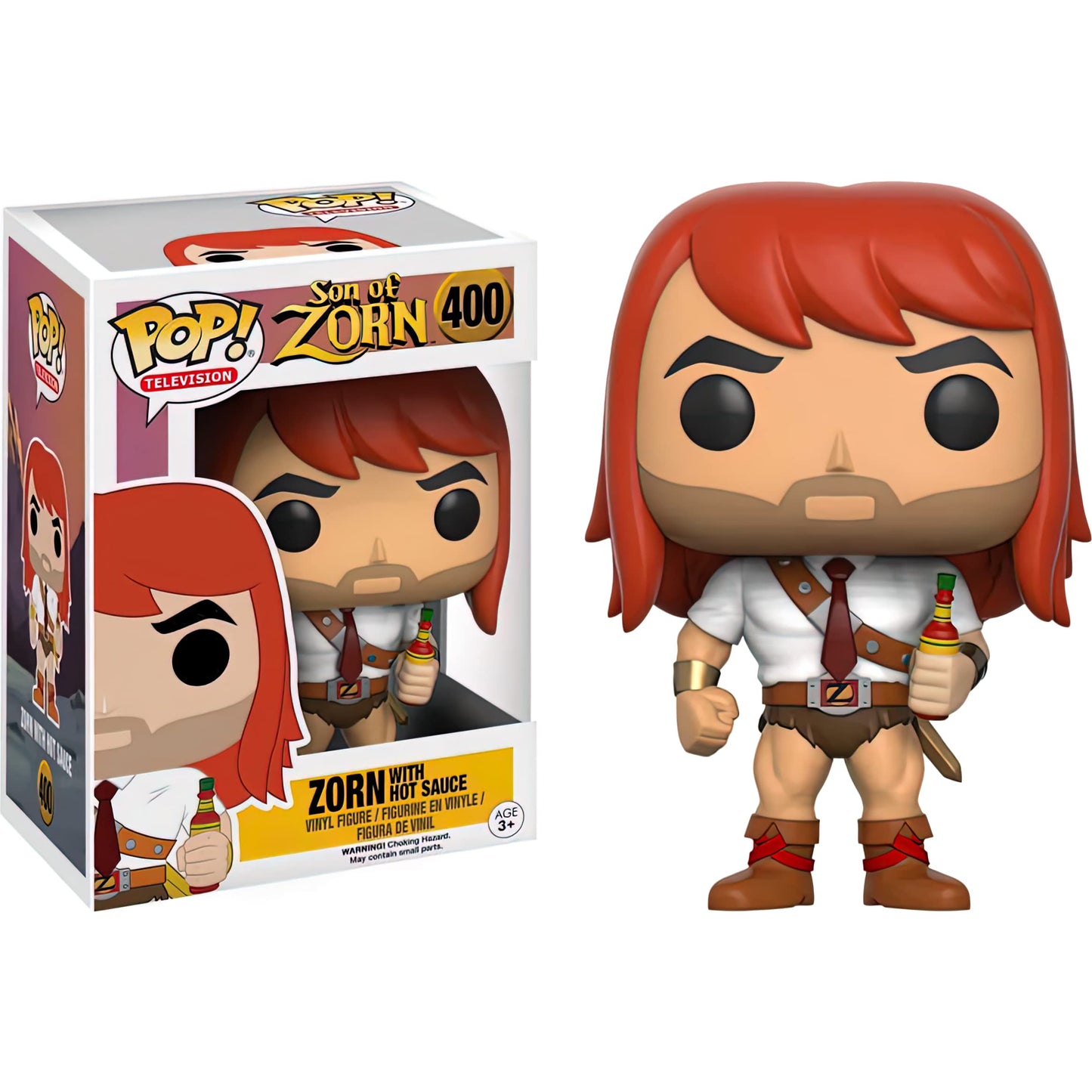 Funko Z o r n w/Hot S a u c e : P o p ! TV Vinyl Figurine Bundle with 1 Compatible 'ToysDiva' Graphic Protector (400-12880 - B)
