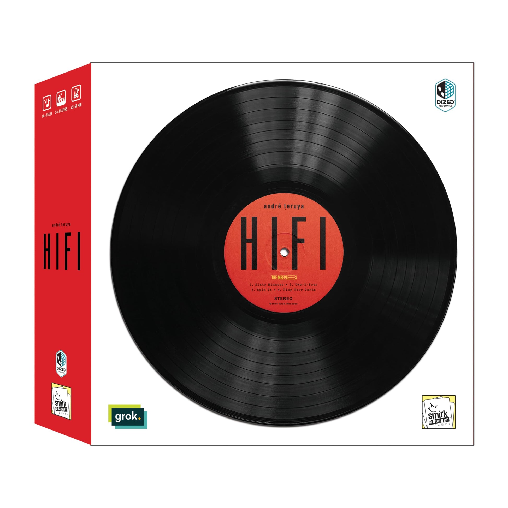 HiFi by Smirk & Dagger - Innovative Board Game with Rotating Action Selector - Mix Tracks and Complete Objectives - Visually Stunning Puzzle Game