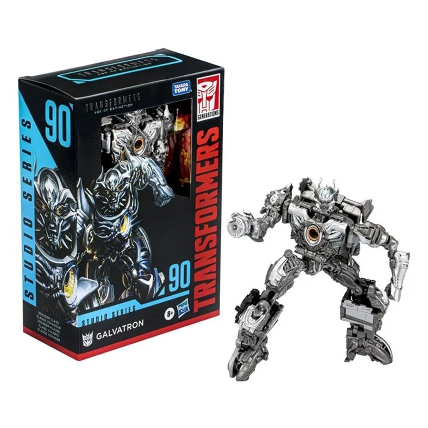 Transformers Toys Studio Series 90 Voyager Class Age of Extinction Galvatron Action Figure - Ages 8 and Up, 6.5-inch, Multicolered, F3176