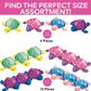 Fun Express Plush Sea Turtles Stuffed Animals Bulk 12 Pack - Mini Plushies for Kids Birthday Party Favors, Classroom Prizes & Treasure Box Toys Cute