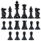 AMEROUS Chess Pieces, Chessmen with 3.75” King Height, Figure Figurine Chess Pawns for Chess Board Game - Pieces Only