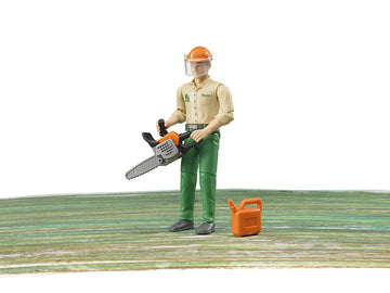 Bruder 60030 Forest Worker with Accessories, Toy Figure, Action Figure
