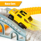 260 PCS Construction Race Tracks for Kids Toys, 2 Racing Cars, 4 Construction Cars, 1 Map & Flexible DIY Track Set, Engineering Toys for 3 4 5 6 Year
