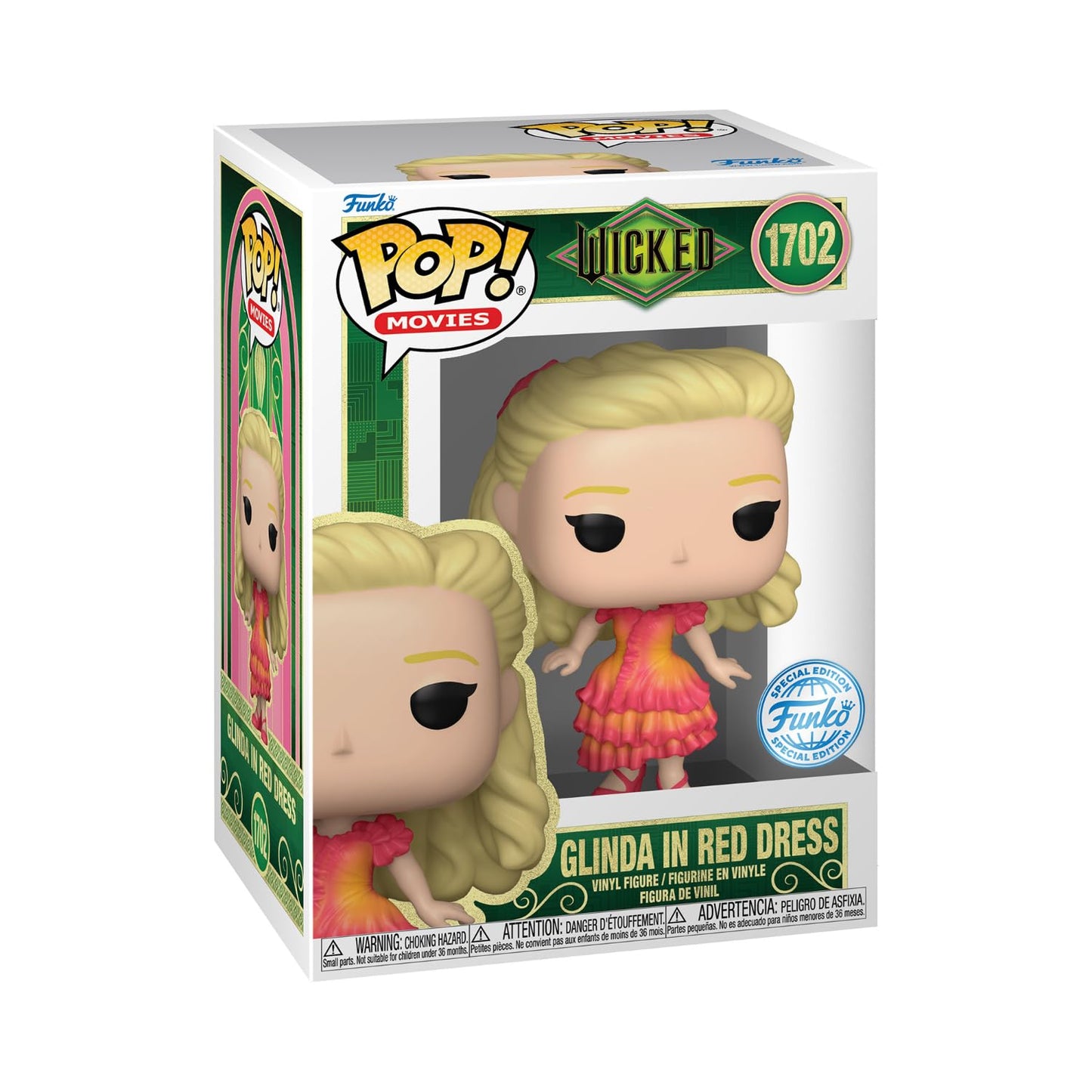 Funko Wicked POP! Movies Glinda in Red Dress Vinyl Figure 2-Pack