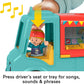Fisher-Price Little People Musical Toddler Toy Serve It Up Food Truck Vehicle with 2 Figures for Pretend Play Ages 1+ Years