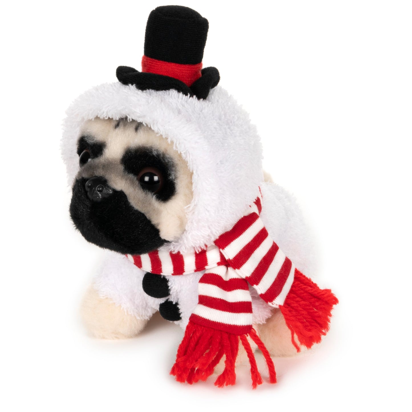 GUND Doug The Pug Snowman Holiday Plush Stuffed Animal Dog, 5"