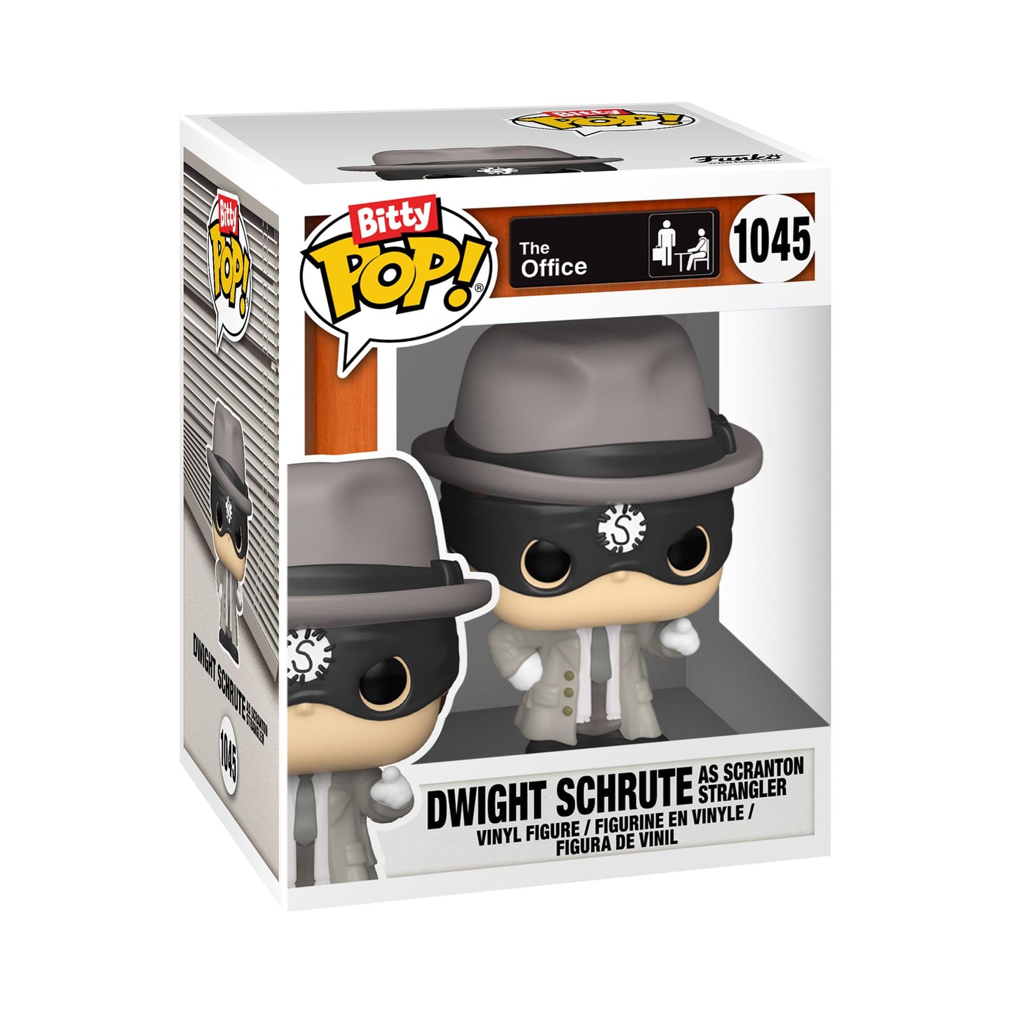 Funko Pop! Bitty: The Office - Dwight the Strangler 4-Pack, and A Surprise Mystery Mini Figure - 0.9 Inch (2.2 Cm) - Stackable Display Shelf Included