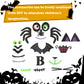 Qidiwin Halloween Pumpkin Face Foam Stickers- 16 Packs Decorating Foam Craft Kit Stickers, Party Decoration Foam Stickers, Make Funny Pumpkins Craft