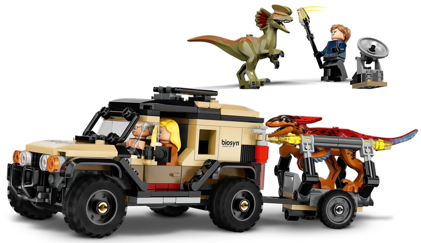 Lego Pyroraptor Dilophosaurus Transport (Jurassic World Edition)