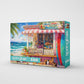 Springbok Seaside Surf Shop 500 Piece Jigsaw Puzzle for Adults - Tropical Beach Store & Ocean Scene - Poster Now Included - Coastal Vacation Artwork