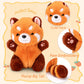 Riuhot Red Panda Stuffed Animal Cute Plush Toy Plushie Christmas Birthday Valentine's Day Gift for Girlfriend Kids 9" Red Panda Stuffed Animals