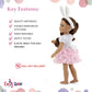 Emily Rose 14-inch Fashion Doll 3-PC Bunny Outfit, Includes Cute Bunny Ears Accessory | Gift Boxed | Doll NOT Included | Perfect Halloween Costume