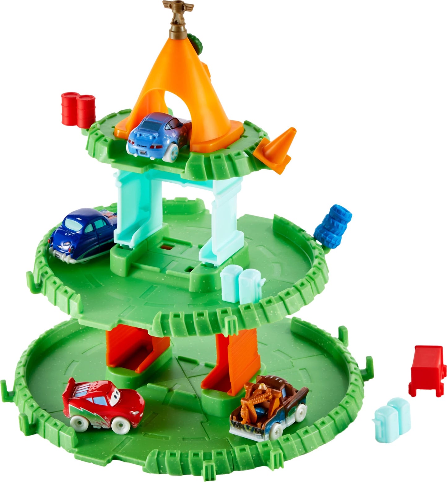 Mattel Disney Pixar Cars Mini Racers Advent Calendar, 25 Surprises Include 4 Mini Toy Cars & Reconfigurable Playset