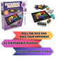 The Genius Square from The Happy Puzzle Company - Game of The Year Award Winner, 60000+ Solutions STEM Puzzle Game. Roll Dice, Race Your Opponent
