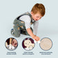 Bigjigs Toys FSC® Certified Bunny & Baby Pull Along Toy - Eco-Friendly Rabbit Pull Along with Cord & Baby Bunny Push-Along, Quality Pull Along Toys