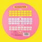 HannaFires 2-Pieces Mandarin Chinese Pinyin Learning Wheel Cards - Pink Rotating Pronunciation Chart, Portable Language Study Tool, Pinyin Guide