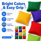 Halloluck 12 Pack 2inch/5cm Nylon Bean Bags Children Family Adults Outdoor Yard Games Bean Bag Toss Carnival Toy Bean Bag Toss Game