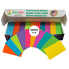 Mini Flash Cards 1000 Pack, Neon Study Cards for Active Recall, USA Made