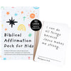 Kids Christian Affirmation Cards | 52 Biblical Affirmations with Bible Verse | Encouragement Christian Gift for Girls and Boys | Inspirational Prayer