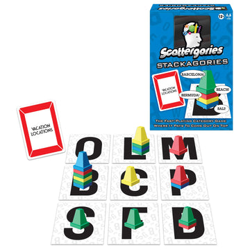 Scattergories Stackagories by Winning Moves Games USA, Fast-Playing Category Game for 2 to 4 Players, Ages 8+