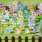 jrootouh 140Pcs Glow-in-The-Dark Mini Resin Animal Figurines Miniature Figures Glowing in The Dark Garden Accessories Aquarium Landscape Bonsai