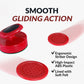 Hathaway Pro-Series Air Hockey Pucks and Strikers Set for Family Game Room - with Ergonomic 4-in Strikers, 3-in ABS Pucks, Felt Bottoms