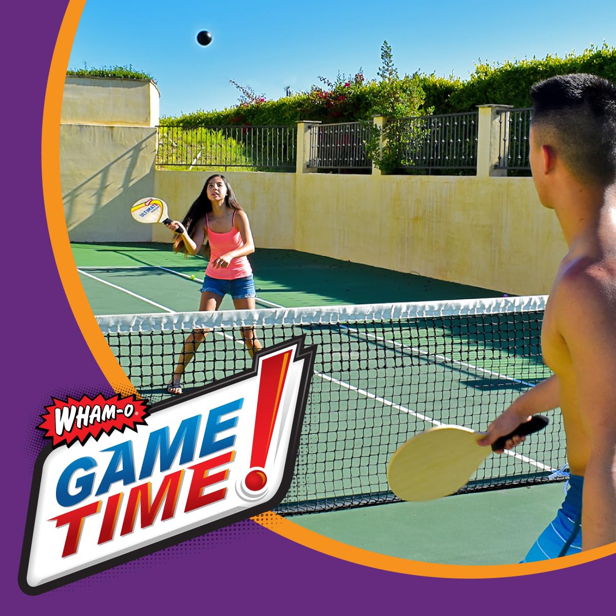 Wham-O Game Time Ultimate Paddle Ball - 2 Paddles - 3 Balls - Outdoor Games