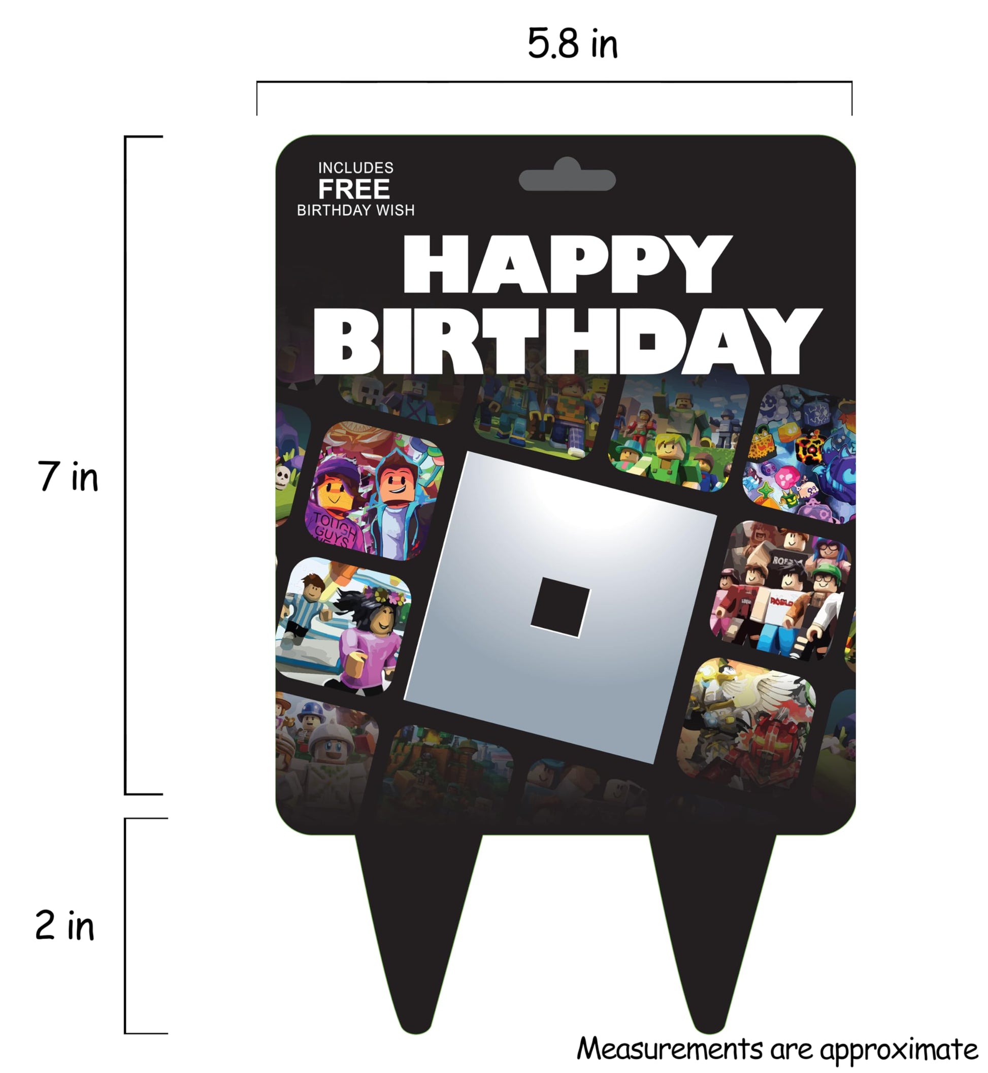 Blox GC Video Game Birthday Cake Topper Ro Gamer Party Decor