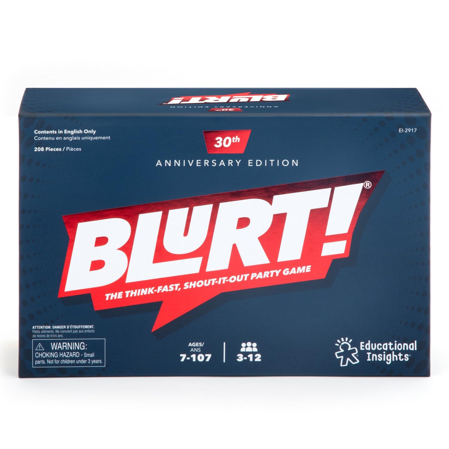Educational Insights Blurt! The Think Fast, Shout-it-Out Party Game - Family Games for Kids and Adults, Board Games for Family Night, Fun Word Game