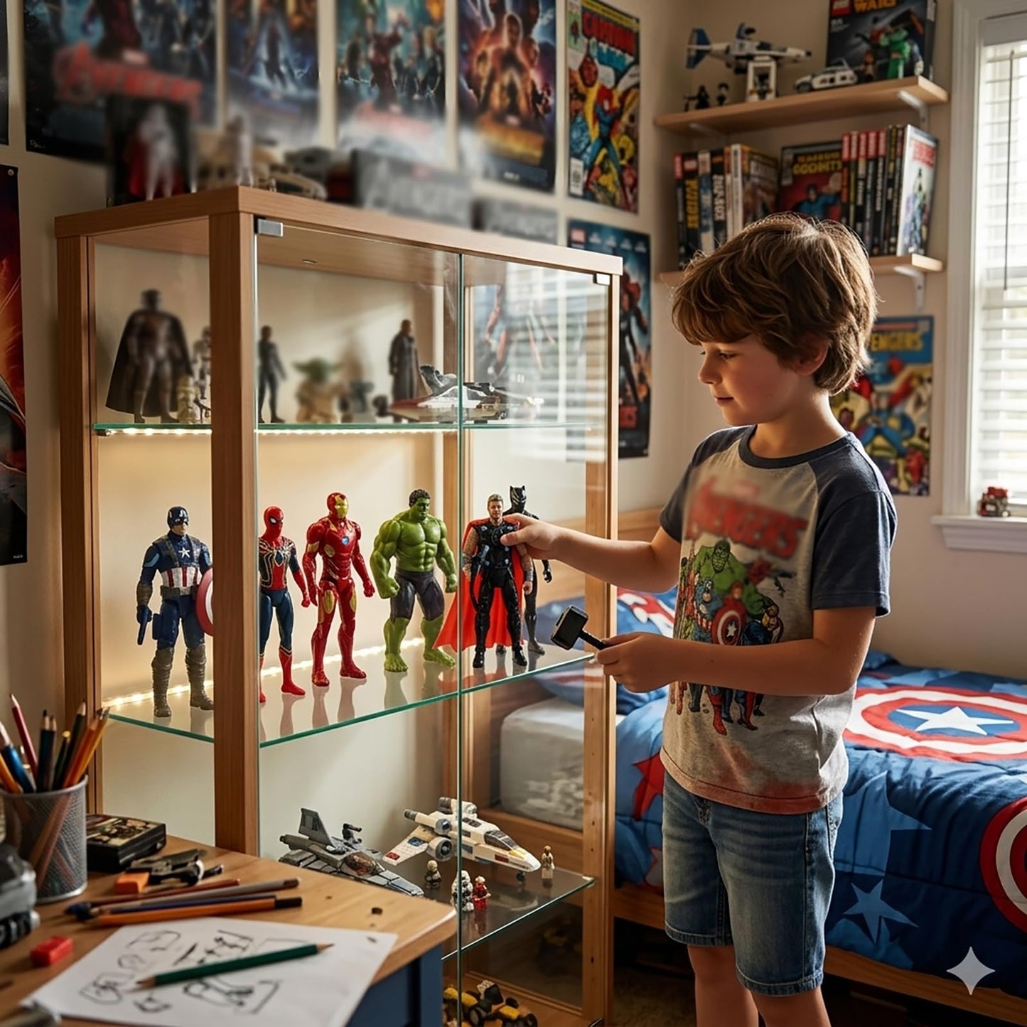 Action Figures Set PVC Collectible Dolls Inspired by Recent Blockbuster Movies - Ideal Memorabilia for Fans and Collector (6PCS)