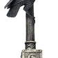 Pacific Giftware Thor's Hammer Figure with Raven Viking Odin Decoration - Norse Mythology Collectible Statue, Bronze