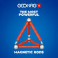 Geomag Masterbox Magnetic Toys for Kids Ages 8+, 248pc Red Educational STEM Magnets for Kids - Swiss-Made Magnetic Blocks, Tiles and Building Toys