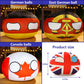 19 PCS Country Balls Plushies 4 in Poland Ball Doll for Children and Adult Gifts Pendant Accessories Stuffed Toys