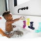 Boon Pipes Toddler Bath Toys - Bathtub Building Toys with Suction Cups - Toddler Sensory Toys and Bathtub Essentials - Multicolored - 5 Count - Kids