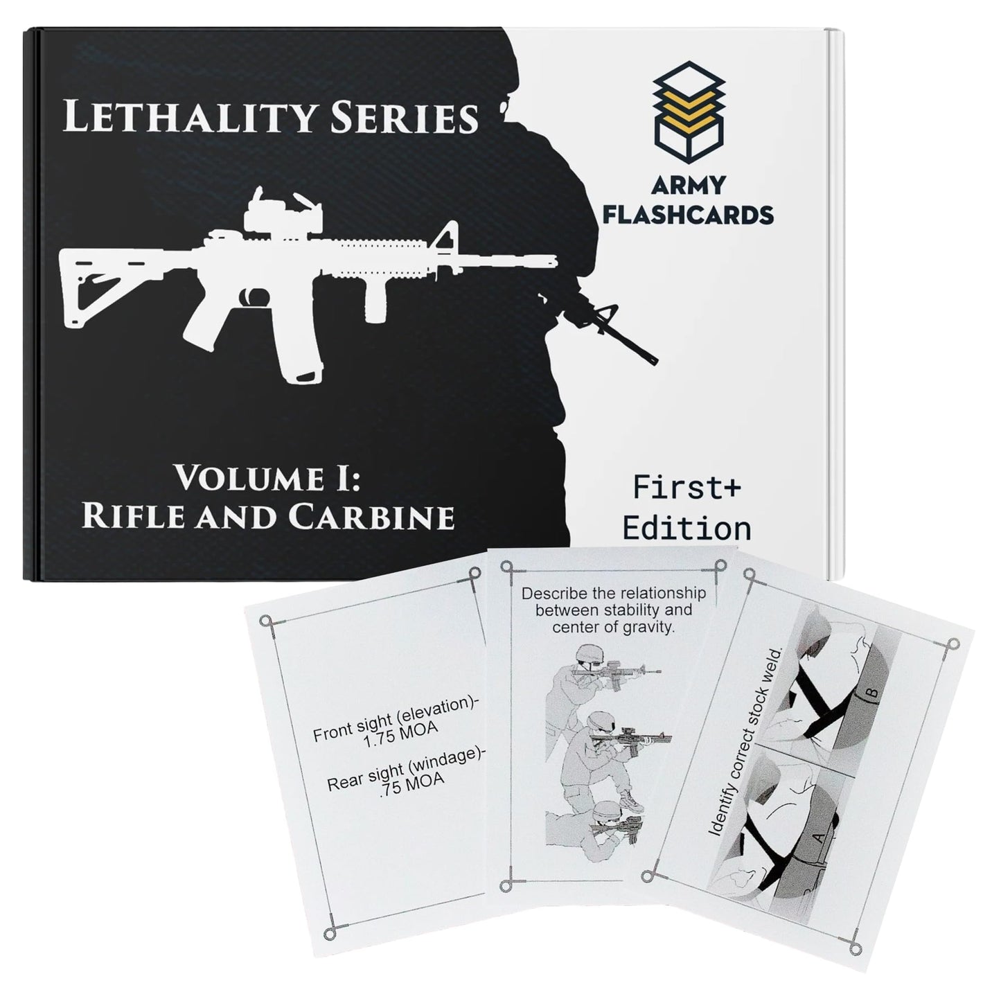Army Flashcards - Advanced Marksmanship Instructional Flashcards | Combat Lethality Series | 100 of The Most Important Concepts for Shooting The Rifle