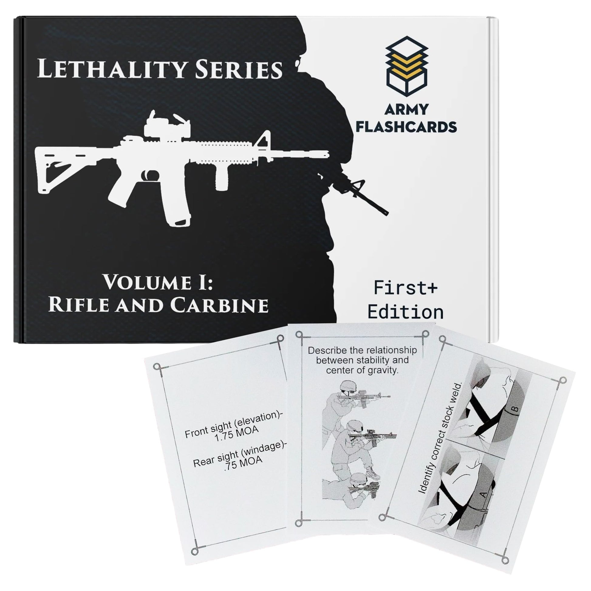 Army Flashcards - Advanced Marksmanship Instructional Flashcards | Combat Lethality Series | 100 of The Most Important Concepts for Shooting The Rifle