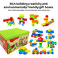 DUVRY 2025 Latest 177 PCS 1 * 1-1 * 3 Inch Large Building Blocks for Toddlers Ages - Brick Set with Cars & Baseplate, Educational STEM Toy for Kids,1
