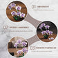 Purple Phalaenopsis Building Blocks Set,619PCS Orchid Model Kit,Birthday Gift Compatible with Lego Flowers for Adults Women Girls Boys Age 14+