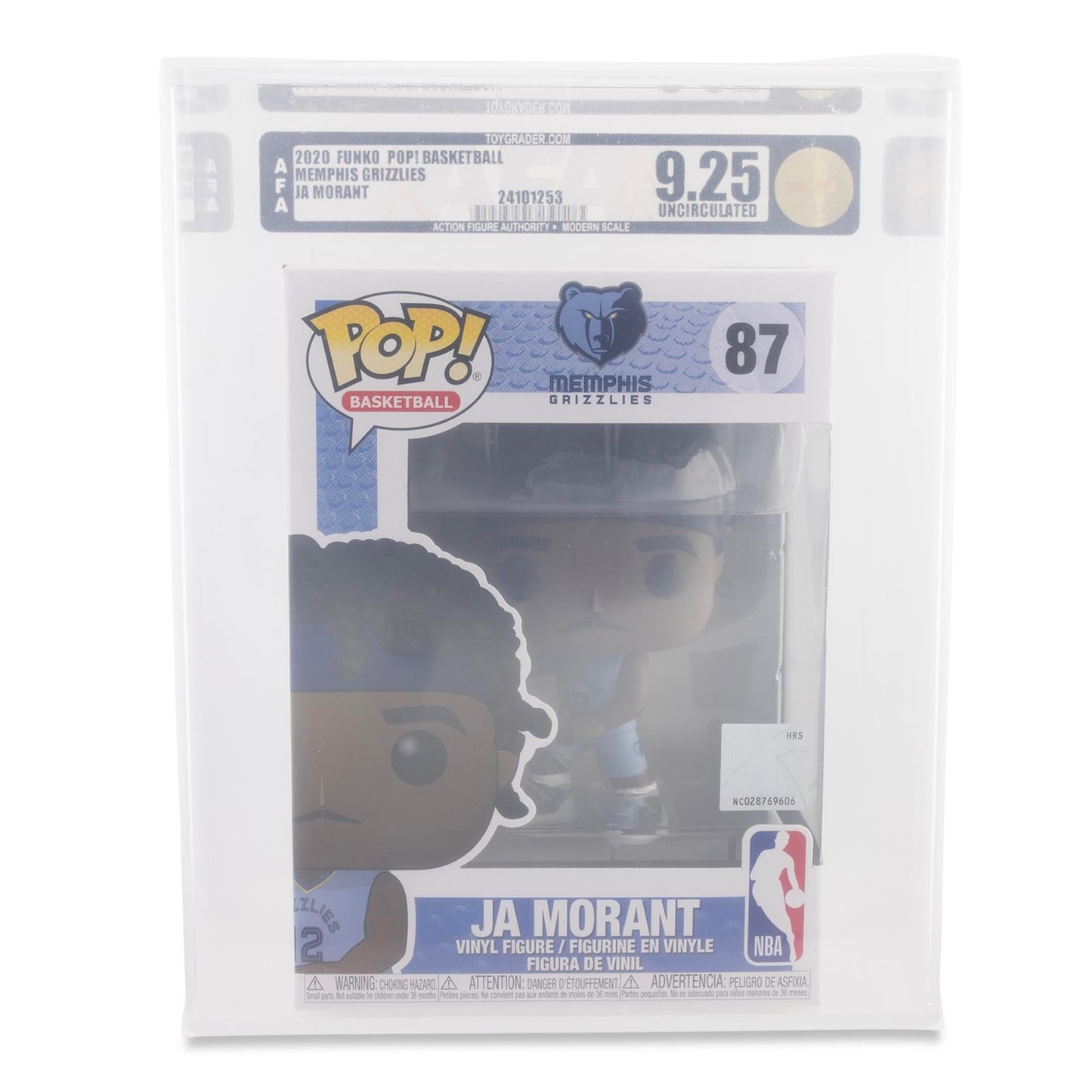Funko NBA Memphis Grizzlies POP | Ja Morant (Alternate) | Rated AFA 9.25
