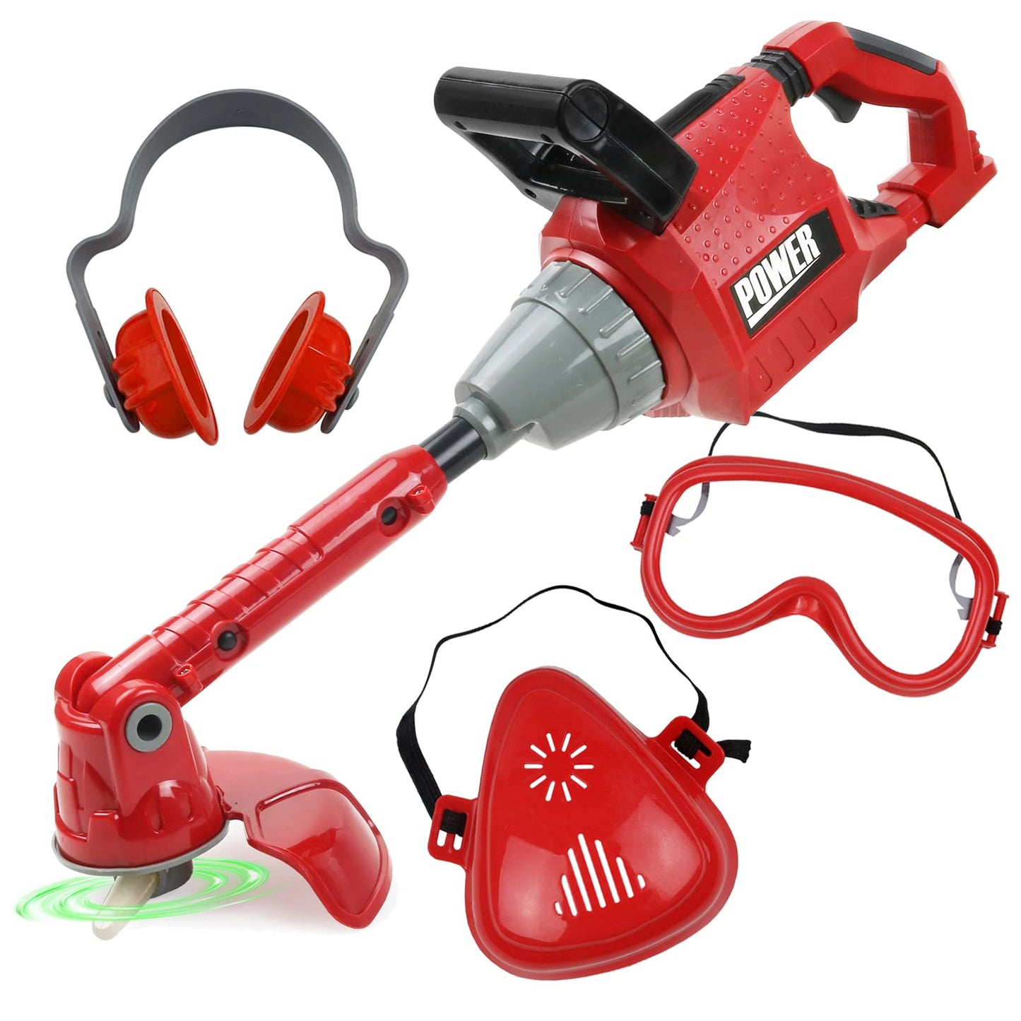 TeganPlay Kids Weed Wacker Toy Hedge Trimmer Yard Tools for Toddler