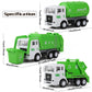 Y.L. DOYMX Garbage Truck Toy, 3 Pack Friction Powered Waste Management Garbage Truck Game with Front Load Dumpster, Back Dump Garbage,4 Trash Bins