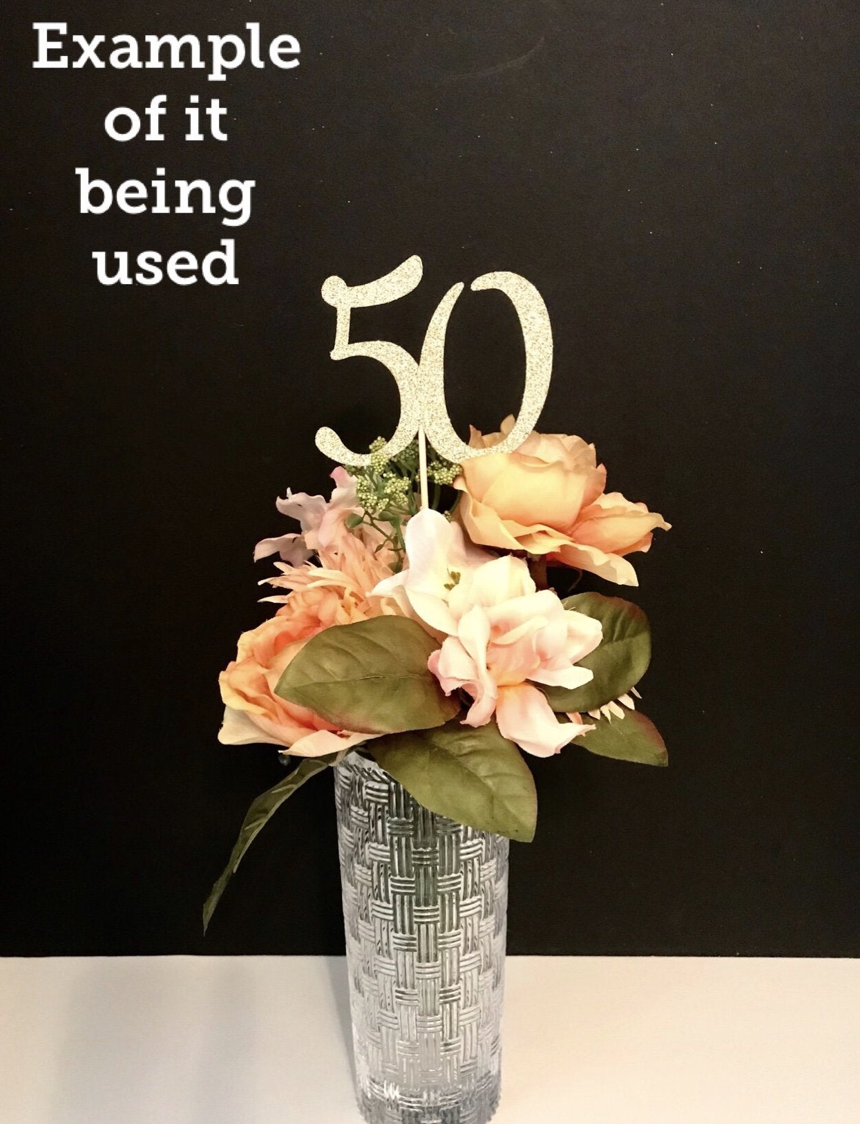 50th Birthday Centerpieces SET OF 4